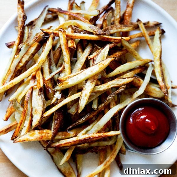 A pile of homemade oven fries.