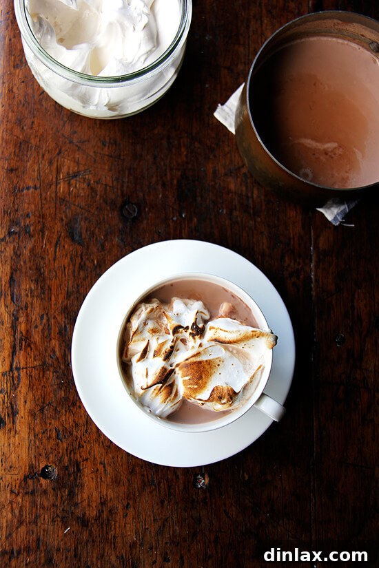 Close-up of torched homemade fluff with a perfectly browned, crispy exterior, revealing a soft interior.