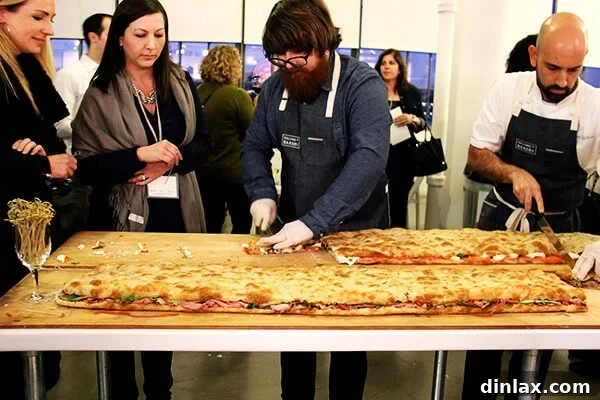 Gourmet sandwiches from Jim Lahey’s Sullivan Street Bakery, offering artisanal lunch options.