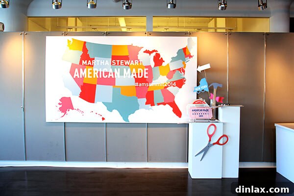 An illustrative map indicating locations of American Made businesses.