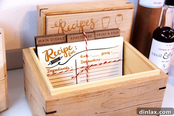 A charming box of recipe cards by Little Low, showcasing delightful design.