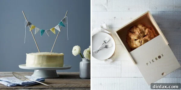 Charming Cake Bunting and the practical PieBox, essential gifts for bakers and entertainers from Provisions by Food52.
