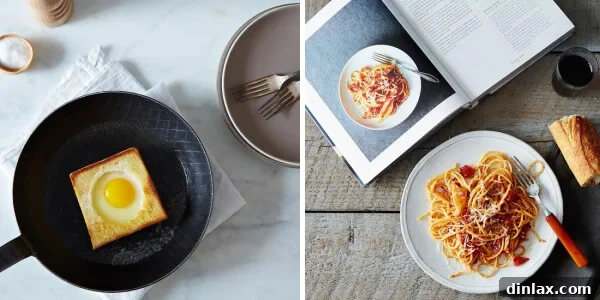 Turk Forged Iron Fry Pan and Genius Recipes Cookbook, two essential kitchen gifts from Provisions by Food52 for passionate home cooks.