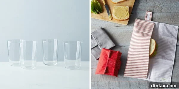 Highball glasses and Sandwich Wrap Trio, practical and stylish kitchen and dining gifts from Provisions by Food52.