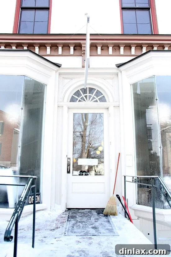 Fresh Threads of Vergennes 2 Vergennes Laundry exterior, a charming wood-fired bakery in a former laundromat in Vergennes, VT