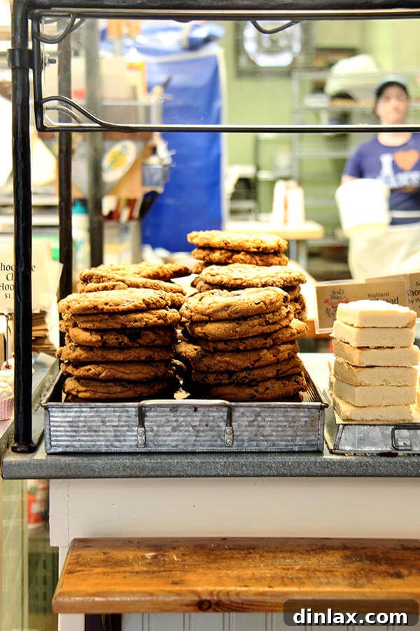 Assortment of freshly baked cookies from Scratch Baking Co., known for their delightful taste and local appeal in South Portland.