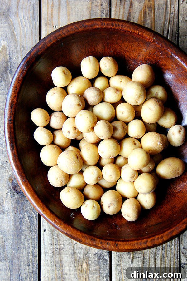 Fresh new potatoes for boiling