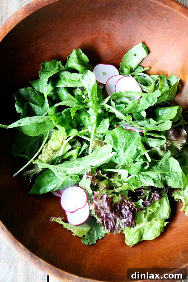 CSA Week 2 Making the Most of Simple Creme Fraiche Dressing Turnip Burgers and Bok Choy 4 Fresh Green Salad with Crème Fraîche Dressing