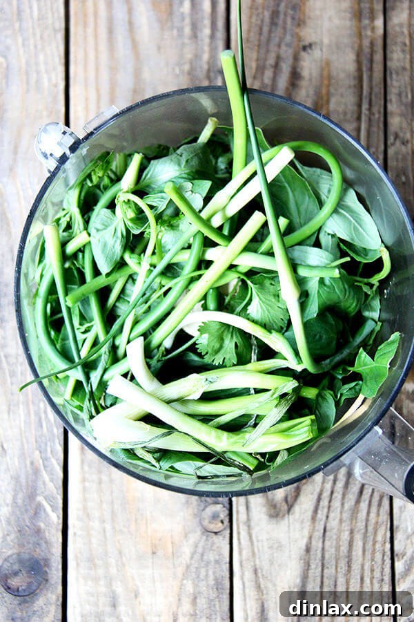 CSA Week 2 Making the Most of Simple Creme Fraiche Dressing Turnip Burgers and Bok Choy 8 Garlic Scape Green Sauce (Chimichurri Style)