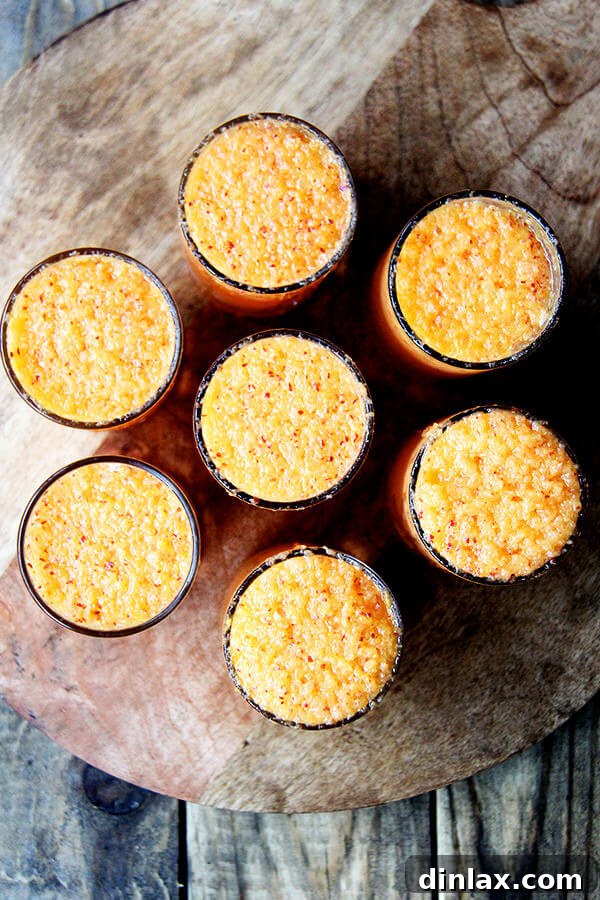 This peach Bellini recipe is made by throwing whole peaches, skins and all, into the blender. It is a breeze to throw together and tastes light, summery and refreshing — maybe something festive to consider this weekend?