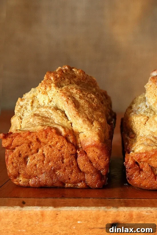 Freshly baked homemade Beer Bread, golden brown and ready to serve.
