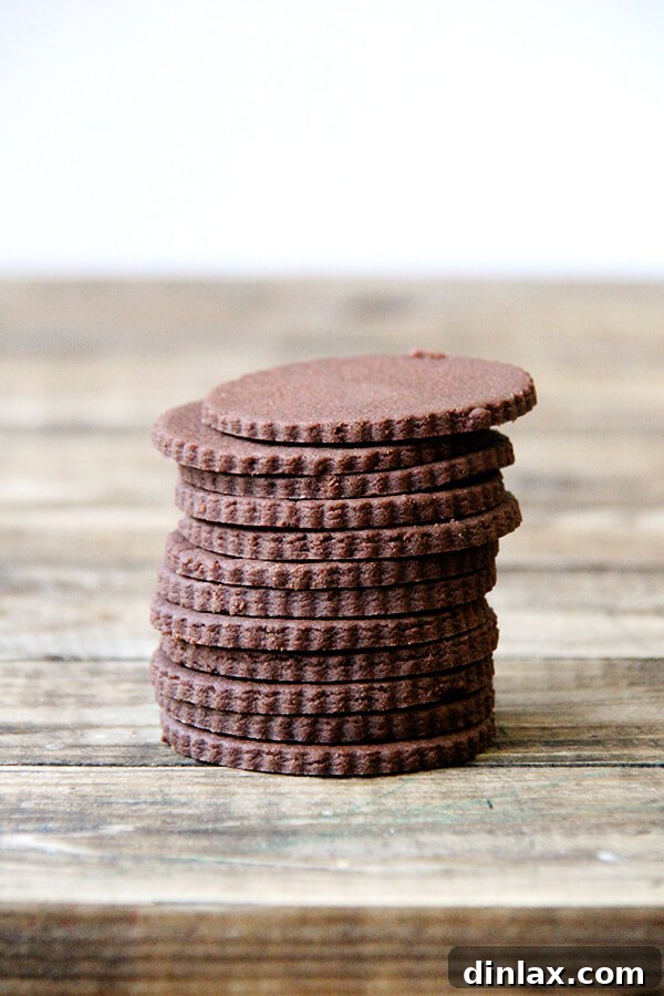 A beautiful stack of perfectly baked soft-batch TKO cookies, ready to be transformed into delectable ice cream sandwiches.