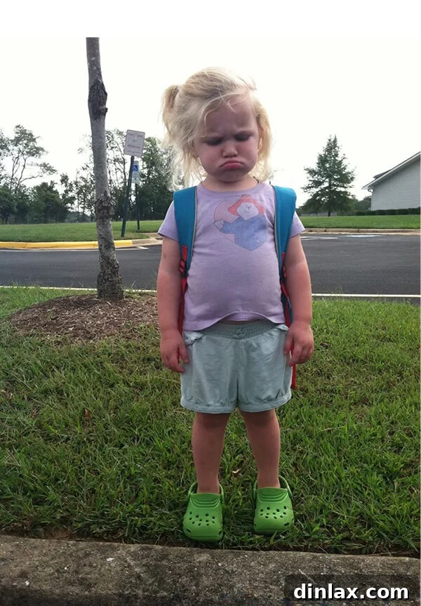Homemade Granola Bars for Back-to-School 3 Ella Bella, 2 years old, reflecting early challenges with new environments.