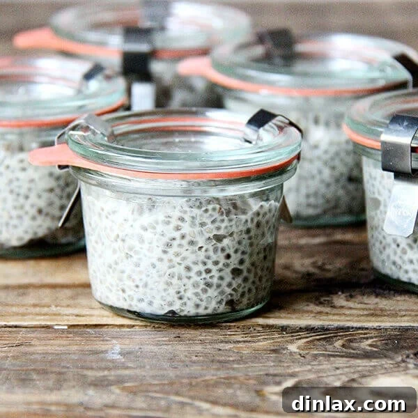 Creamy Vegan Chia Pudding made with Homemade Cashew Milk