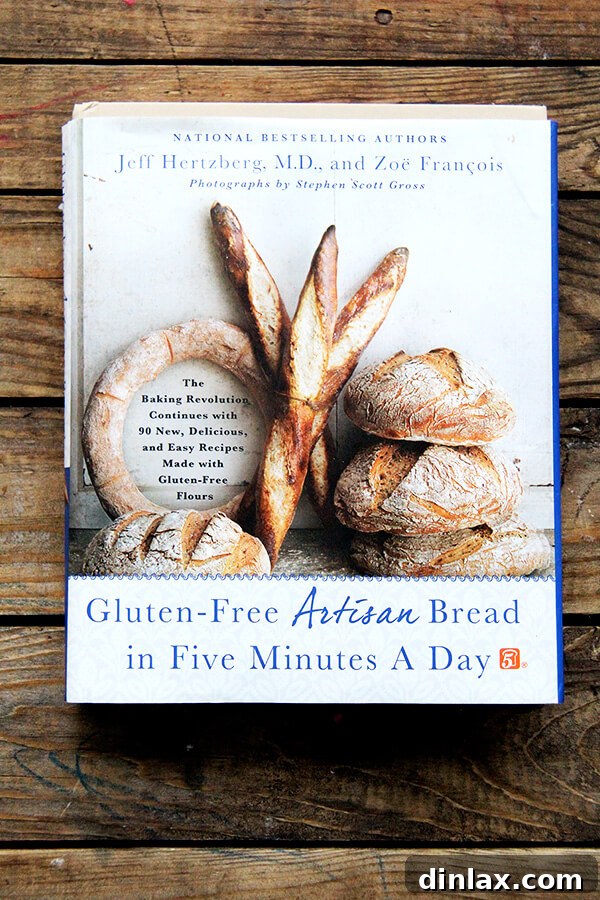 Enjoying easy-to-make gluten-free artisan bread every day with the five-minute method. A freshly baked loaf of easy gluten-free artisan bread, perfect for a healthy and quick meal, sliced and ready to serve.