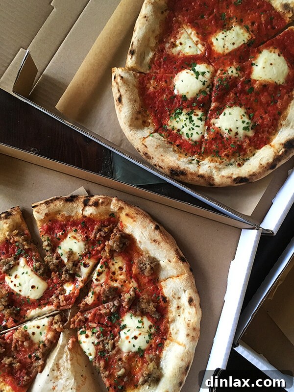 Cookbook Shoot Secrets and Bay Area Food Finds 31 Several pizza boxes from Pizzaiolo, ready to be enjoyed as a take-out meal at home.