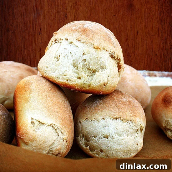 Fluffy homemade buttermilk dinner rolls, a perfect addition to any festive table.