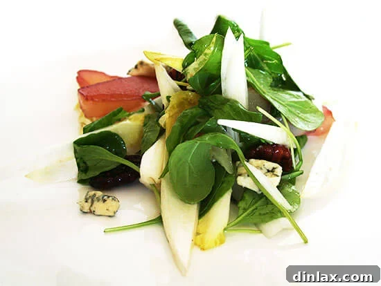 Fresh Endive Salad with vibrant dressing