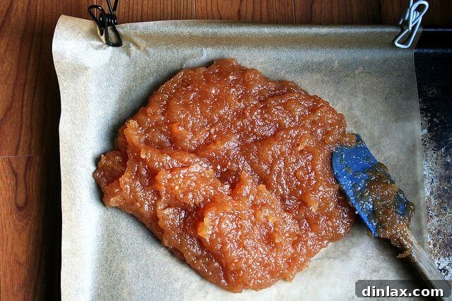 Pureed quince ready for cooking into paste