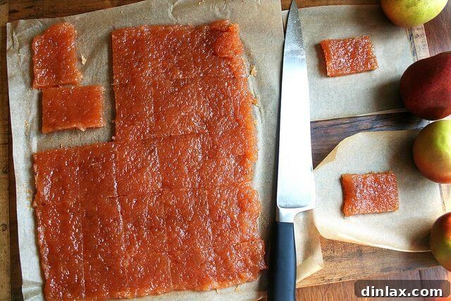 Cooking quince paste in a non-stick pan