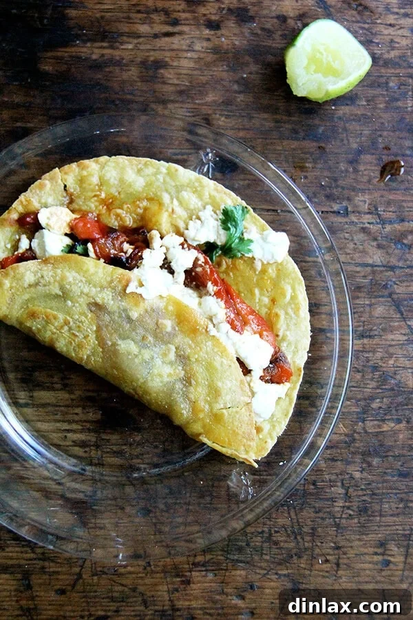 Delicious roasted red pepper wraps, easily made with a stash of peppers in the fridge, perfect for a quick meal for one or a crowd.