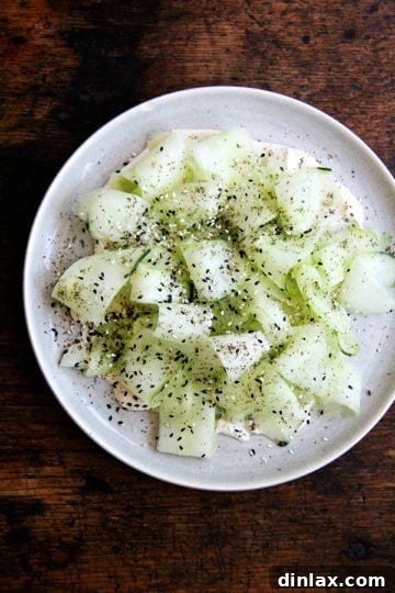 Cucumber Salad with Tahini-Yogurt Sauce