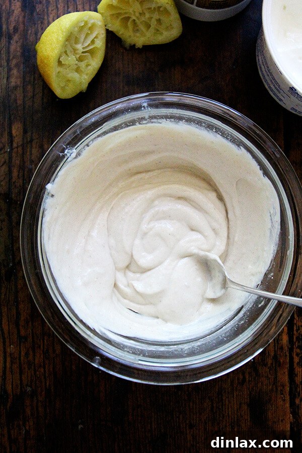 creamy cucumber-yogurt sauce