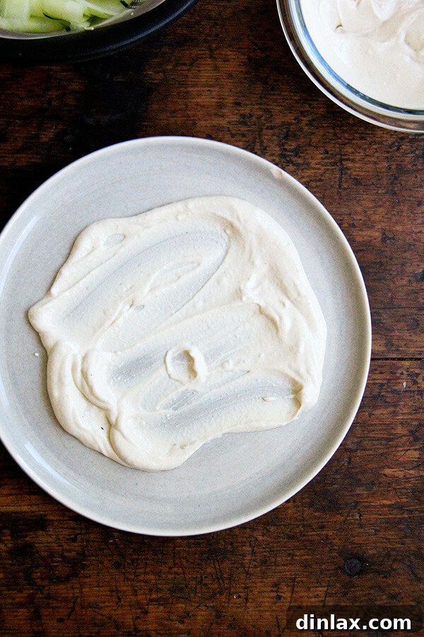 smear of sauce on a plate