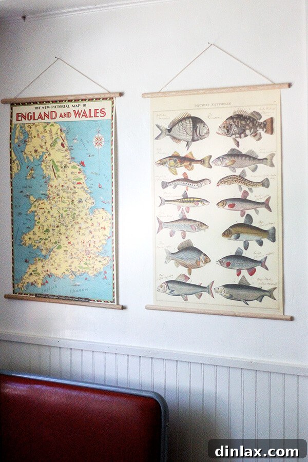 Two Cavallini art framing kits in horizontal and vertical formats, showcasing their simple design.