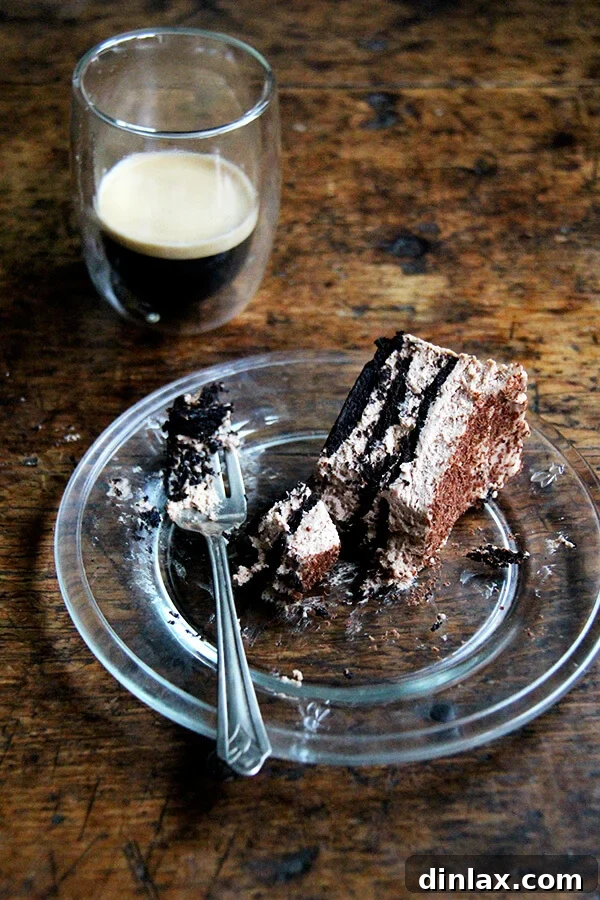 Indulge in the ultimate no-bake dessert: a rich Chocolate-Espresso Icebox Cake, effortlessly assembled in just 20 minutes, promising rave reviews and an irresistible treat perfect for any occasion. Discover the magic of this easy, make-ahead coffee chocolate cake recipe!