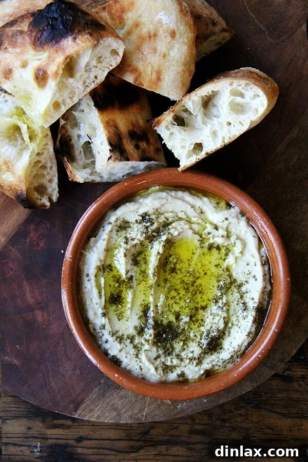 This smoky eggplant dip calls for charring whole eggplant on a grill or over an open flame until the skin is blackened. The rest is easy: pulse the eggplant flesh in a food processor with tahini, Greek yogurt, salt, and fresh lemon, and before serving, drizzle with olive oil and sprinkle with za'atar. Yum.