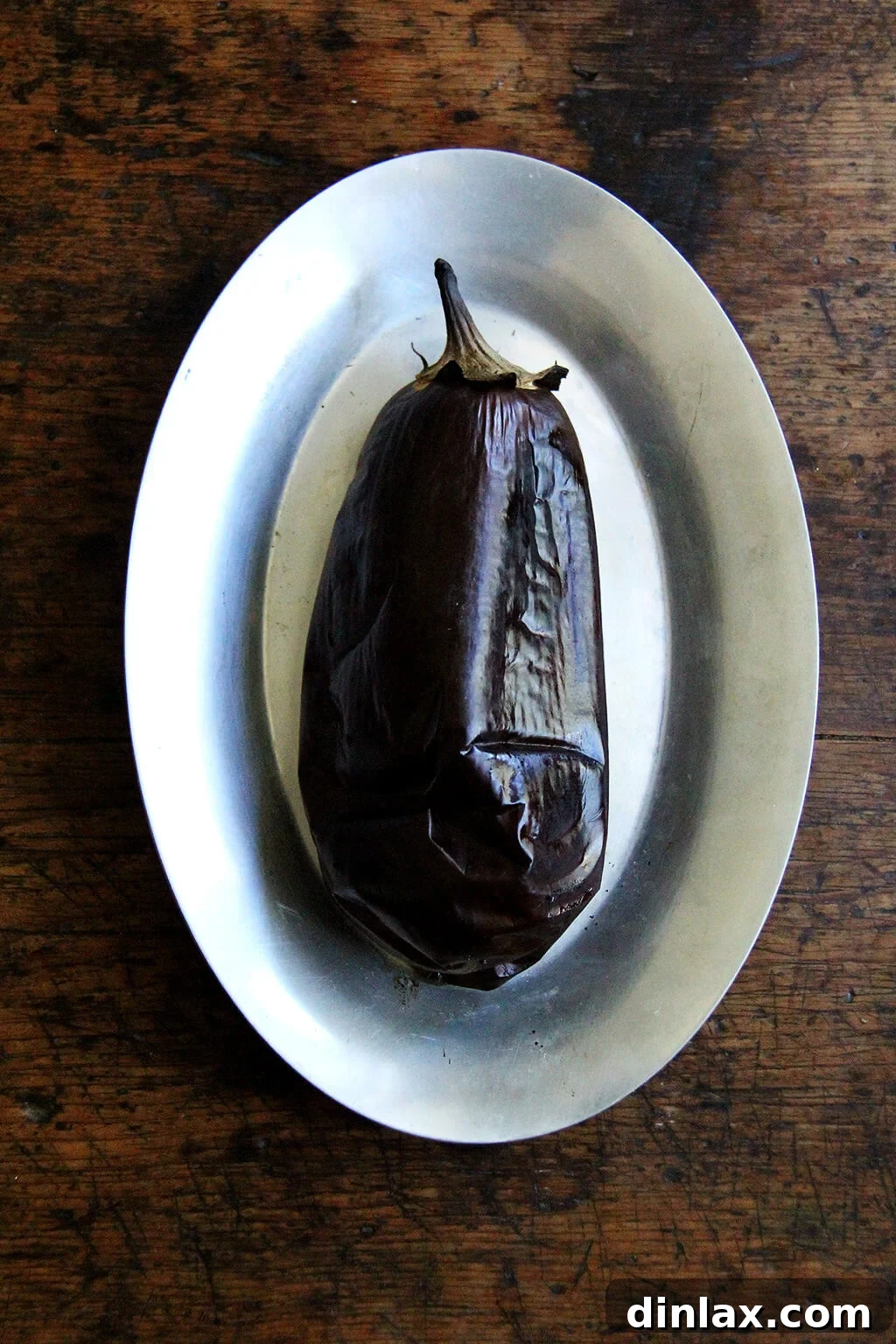Close up of smoky eggplant dip