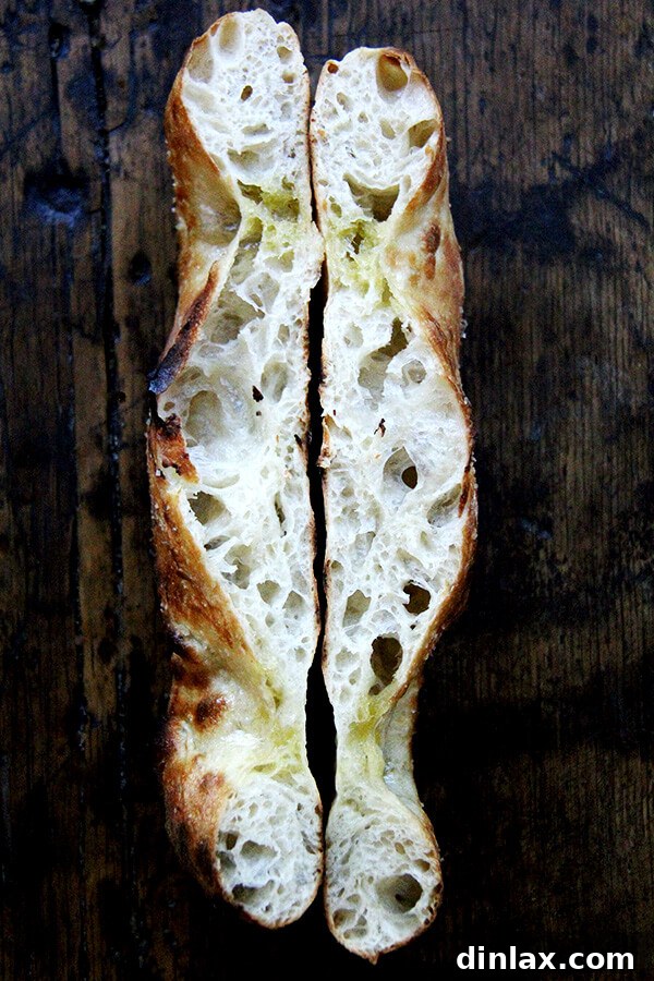 Halved Lahey Bread, beauty of the Baking Steel