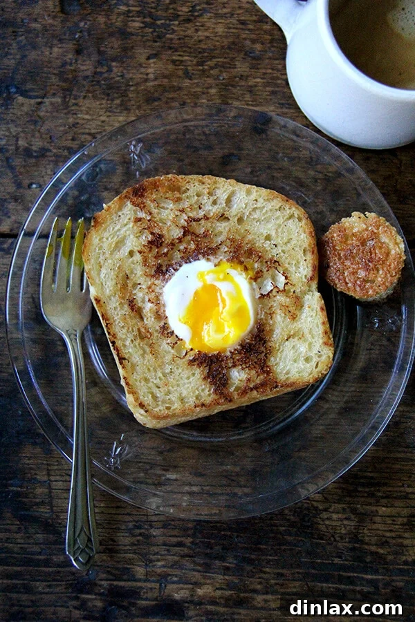 Sweet and Salty Marzipan Mandel Bread 14 A finished Egg in a Hole dish, beautifully plated and ready to be enjoyed, from Molly on the Range cookbook.