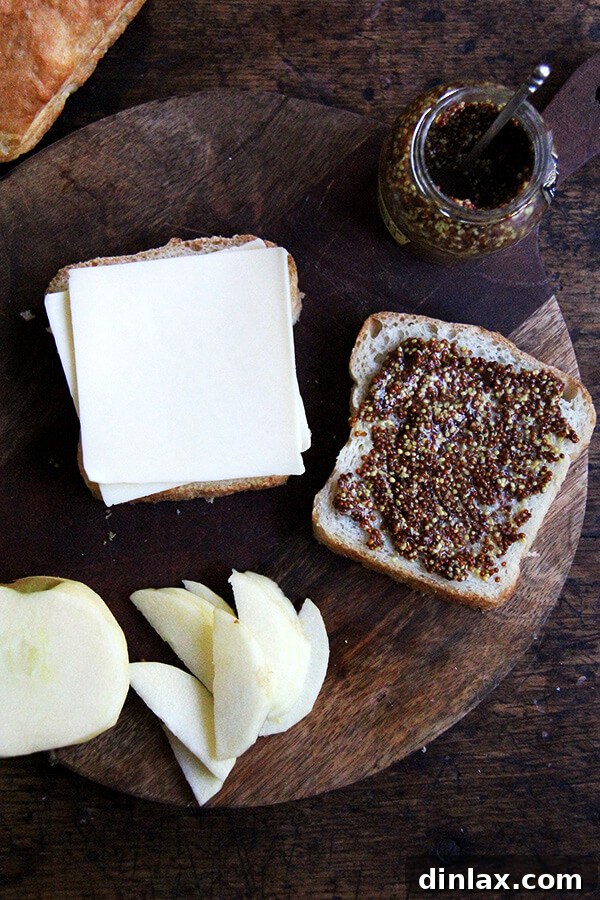 Close-up of a dollop of grainy mustard.