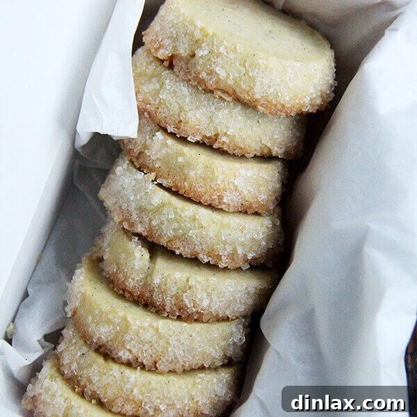 Dorie Greenspan's Vanilla Bean Sablés, a classic French shortbread cookie.