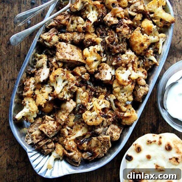 chicken and cauliflower shawarma