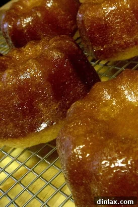 Delicious mini rum bundt cakes, perfect for the Vasilopita New Year's tradition.