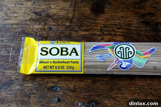 Nutty Sesame Soba Noodles with Tangy Pickled Vegetables 3 A close-up shot of the vibrant quick-pickled vegetables, ready to be added to the soba noodle salad. This array of fresh produce brings color and crunch.