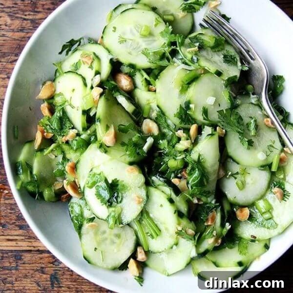 A bowl of Vietnamese cucumber salad.