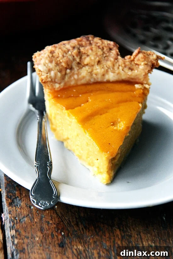 Ronnie Hollingsworth's Most Excellent Squash Pie, a rich and flavorful alternative to pumpkin pie for Thanksgiving.