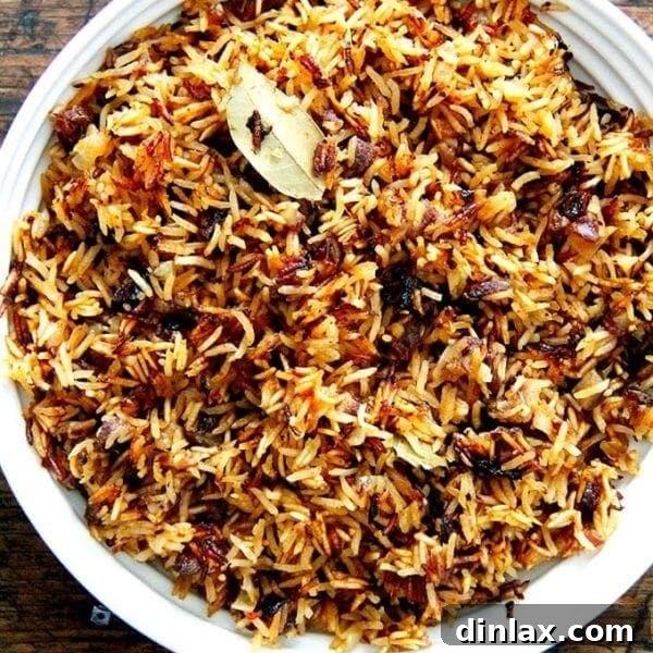 A bowl of Moroccan Harissa Rice cooked in an Instant Pot, beautifully garnished with fresh herbs and orange slices.