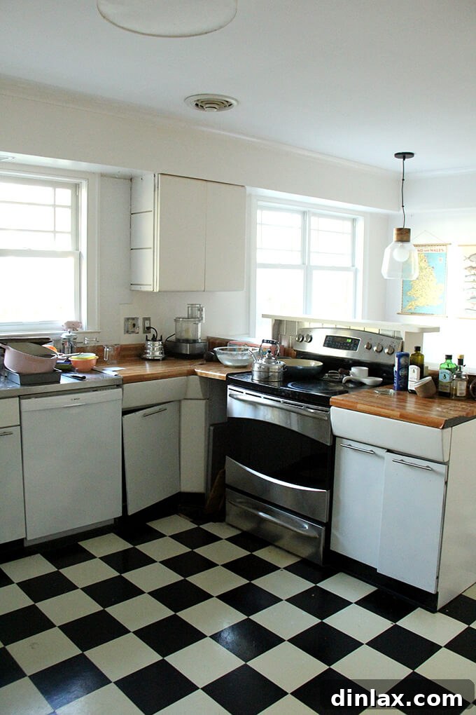 The old kitchen, bustling with everyday activity and family life. A view capturing the everyday essence of the old kitchen