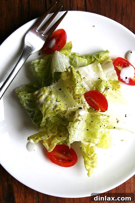 Creamy blue cheese dressing made with tangy buttermilk and sherry vinegar.