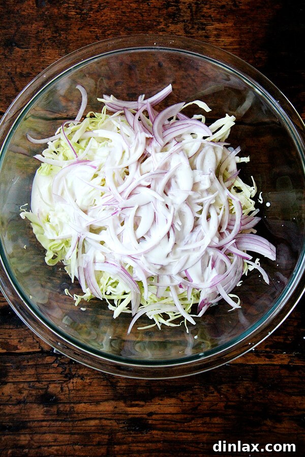A beautifully simple, fresh, and crunchy slaw, perfect for any meal.