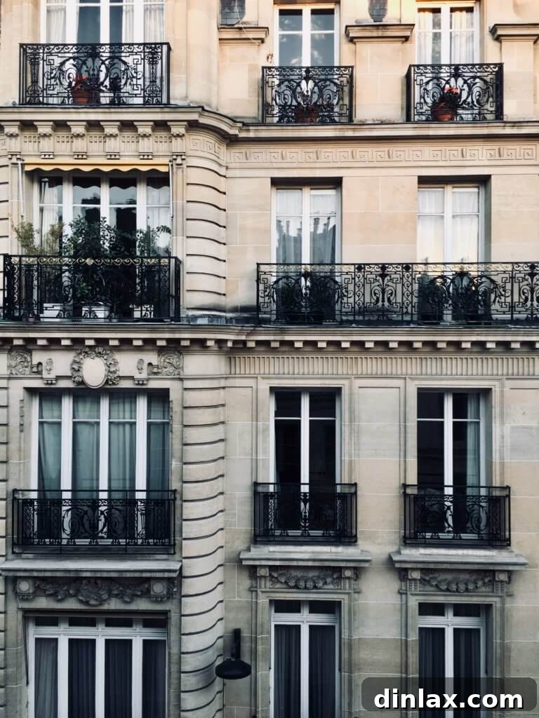 Parisian Gems 3 A picturesque Parisian street with historic buildings and elegant details.