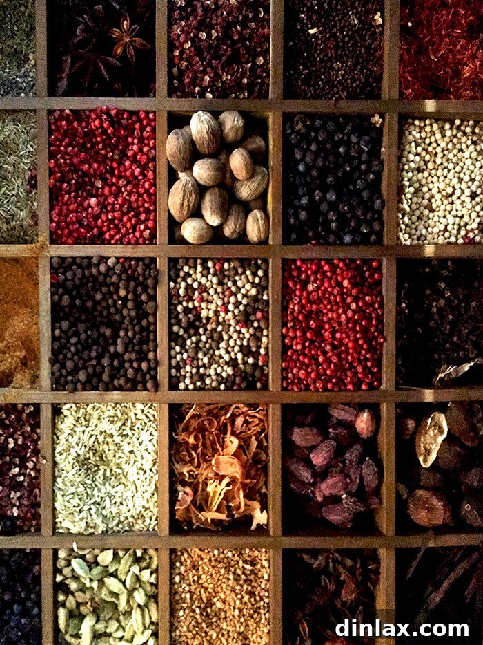 Parisian Gems 57 Another view of the beautifully packaged spices and jars at Epices Roellinger.