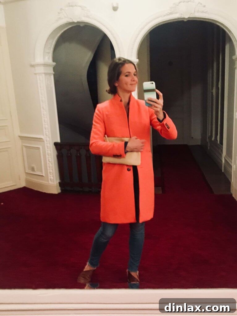 Parisian Gems 74 A personal moment, brushing hair in the Airbnb bathroom.