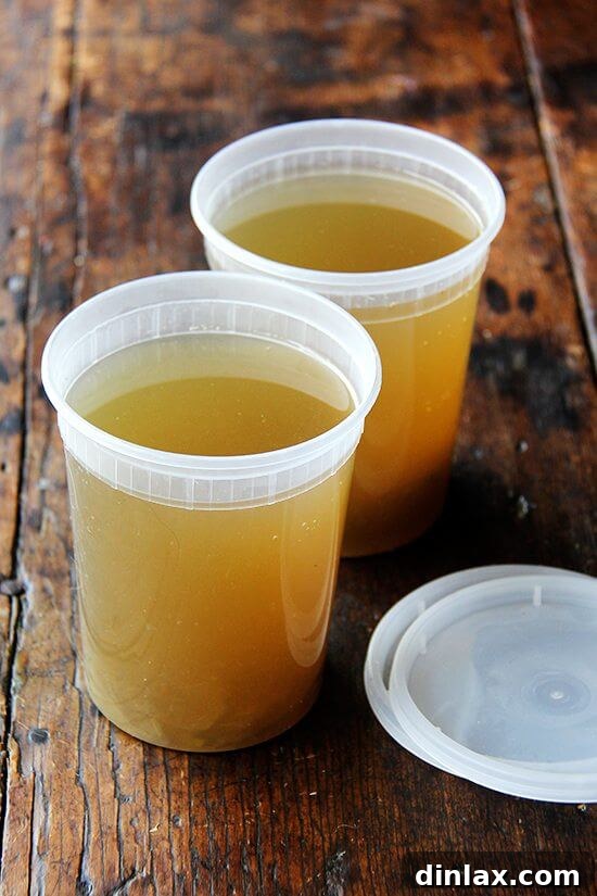 Margaret Roach: Soup, Stories, and So Much More 5 A richly colored homemade vegetable stock, simmering gently, promising depth of flavor.