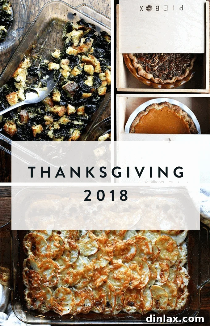 Thanksgiving table with various dishes